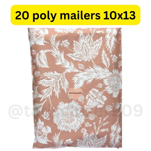 Other - 20 Terracotta poly mailers shipping bags size 10x13